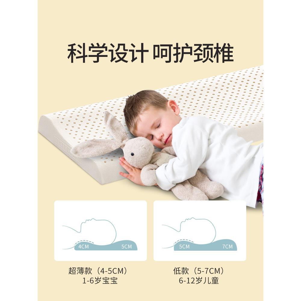 XEI3乳胶双F7677HS7人枕头低矮151.m2米情加长侣款长条枕.宝宝儿