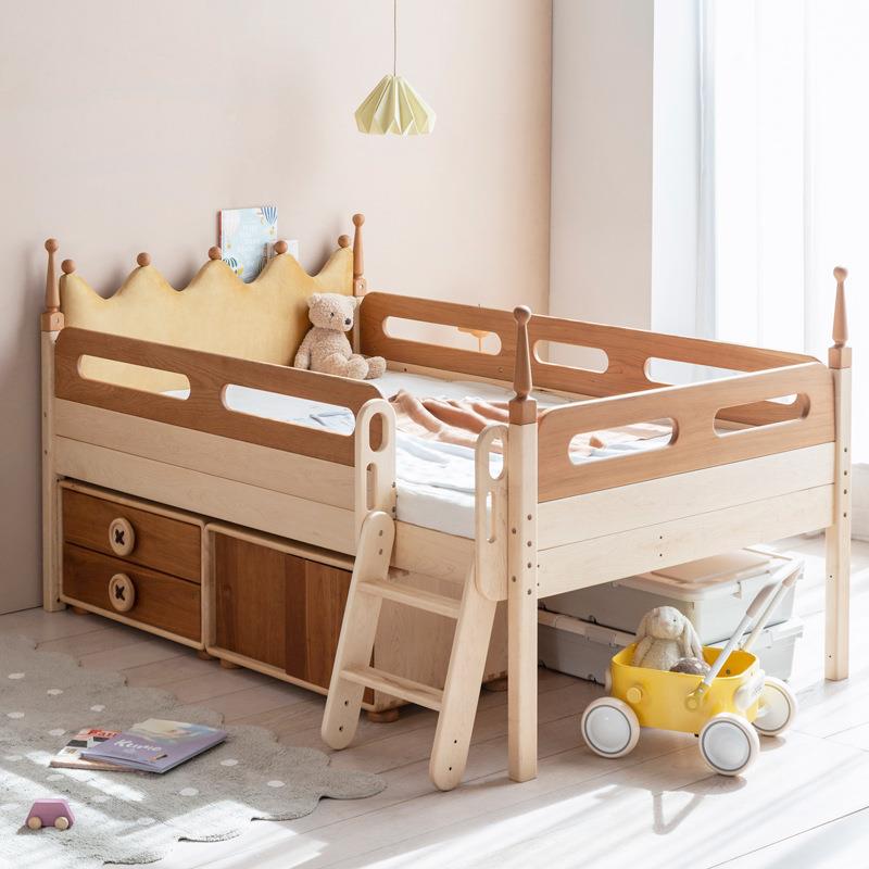 上形孩在IYS树屋城堡床置物架床下功小能多储物软包床头户型