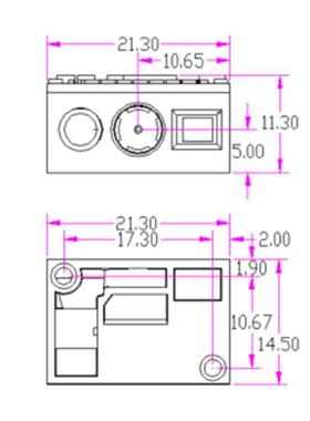 精锐HC53距0CH远离扫描模组扫码快体递柜一器机嵌入式二维HC530-C