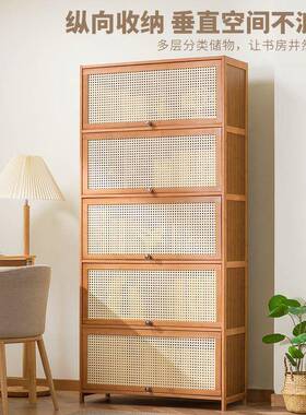 落地置物架架AAY简易书柜子靠儿童物卧室多墙功能收纳柜书客厅小