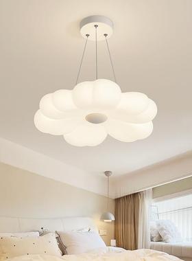 餐4482全E光谱LD奶油风吊灯饰护眼客厅代卧室厅房间中山灯具现简