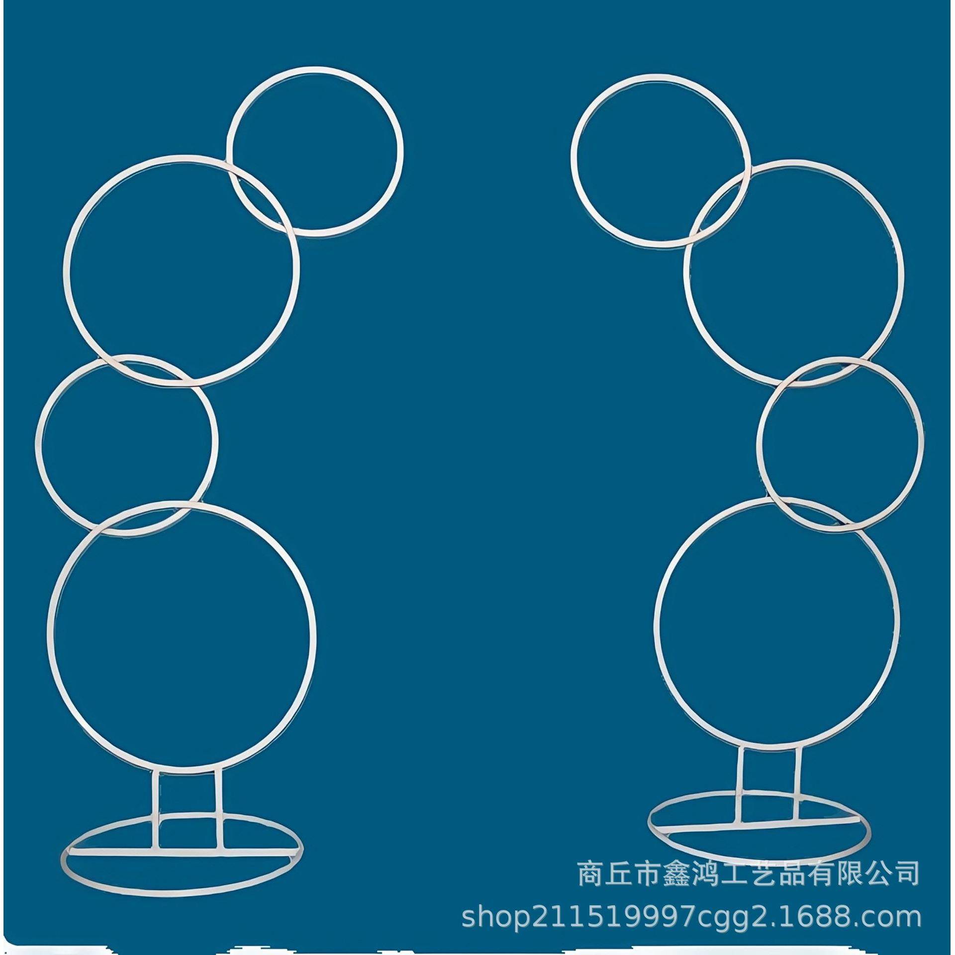 婚礼铁环装饰婚礼景环相扣001新款环道具婚庆背摆件甜甜圈圆环圆