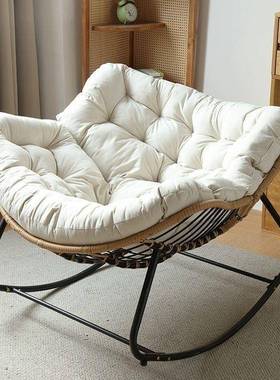 摇摇躺椅懒人摇椅阳成台休闲藤阳编摇椅家椅用客厅台人单人沙RAH