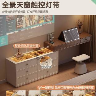 中古主卧斗书772桌梳妆台一体柜床enf级实木奶油尾柜化妆台带镜风