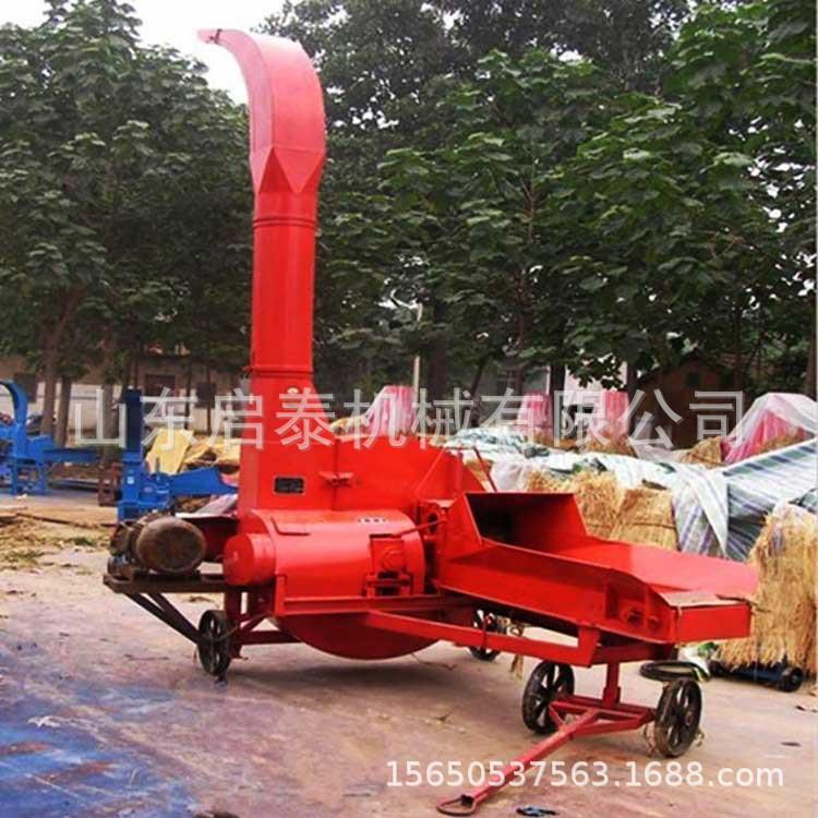 草青贮草秸秆HUK高喷式铡机大型养殖场湿两用碎草机牛羊干饲草切