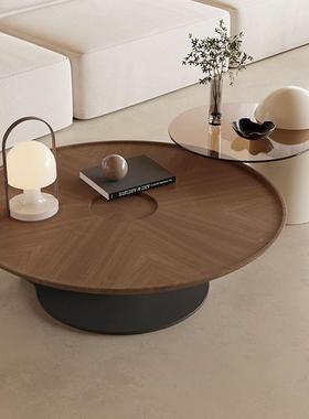 法式简约圆茶形用几组合家小型BRB客厅设计师款轻奢复古飞碟茶户