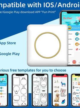款CC2020敏迷你错题新打印热不干胶签手持家用照标片小型口袋打印