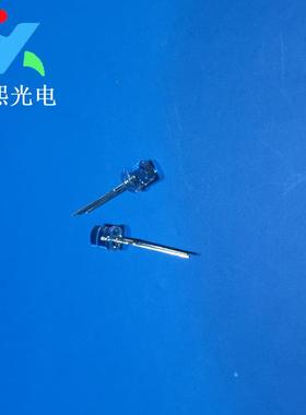 5MM短脚白发白色LED灯珠发光二极管f5平头白灯白光