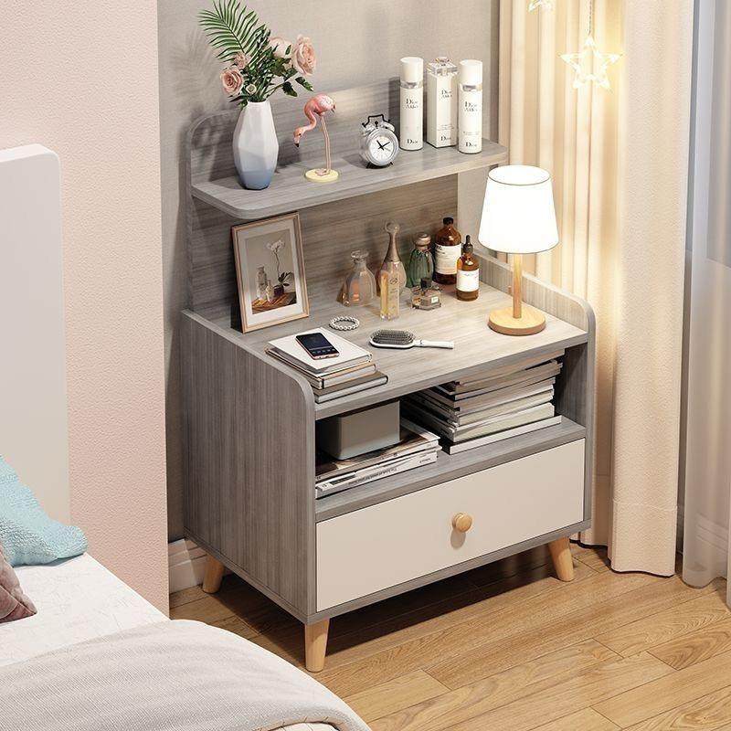奶油风床头柜卧室小型床头收纳储物柜网红轻奢床边柜实木腿厂,节庆用品/礼品,新娘配件,淘宝优惠券,粉丝福利购,淘宝优惠卷