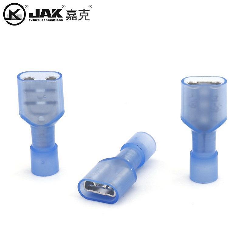 FDFN2-25全0蓝快色尼龙插EIH簧母头6.3母电线连接器插速绝缘端子K