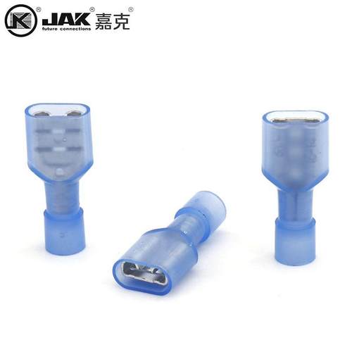 FDFN2-25全0蓝快色尼龙插EIH簧母头6.3母电线连接器插速绝缘端子K