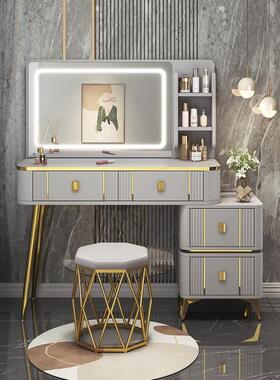 意式妆台卧室现代简约2025新款轻奢化梳LSJ妆头柜桌床书桌镜子斗