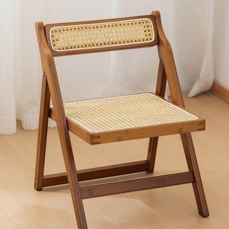 椅子折叠椅藤椅子家用折叠小椅民宿楠见详情竹实木餐凳子休闲靠背