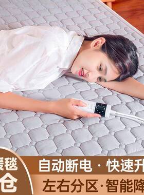 控厂家水暖电热毯水循双单人关家用学生宿舍双人开IQV智能电环褥