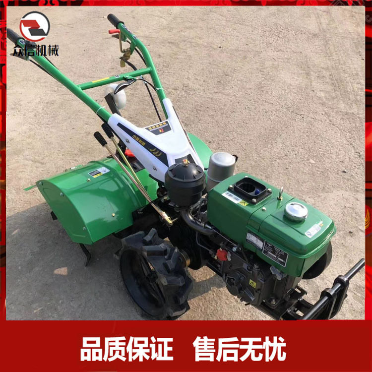小型农用多功能新式微耕机柴油机松土四驱耕地机起垄旋耕机开沟机
