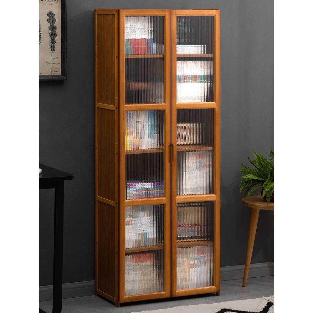 书架GSV实物架落地置书室柜子儿童家用简易客厅收纳柜卧木储物柜