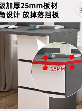 实VQB木角式书桌书架体儿转童学习写字桌简一约家用台电脑桌书柜