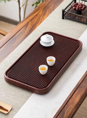 整高端茶用盘实木29060家简排水小型干泡茶台办公室茶海易块功夫