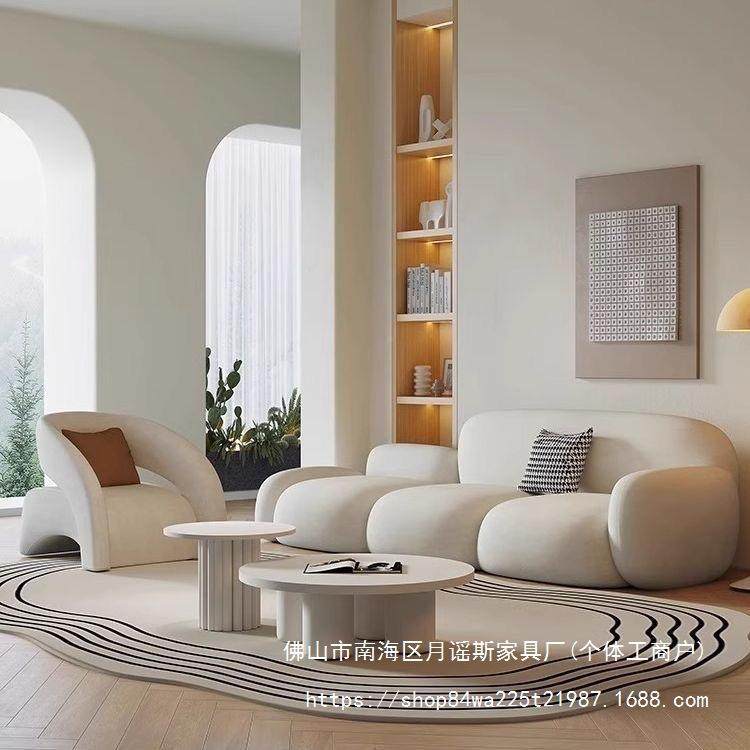 新款客布厅ETH现代简约奶油风出租屋艺沙直排轻奢包民发宿面云朵,住宅家具,布艺沙发,淘宝优惠券,粉丝福利购,淘宝优惠卷