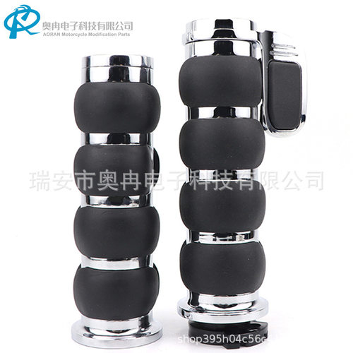 复古哈雷手把套手把胶锌合金手把圆头平头大助力25MM22MM Harley
