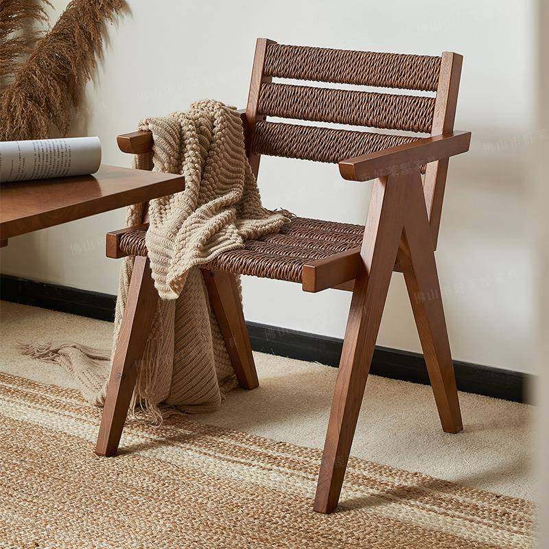 靠椅藤编手工实木沙发椅带扶手编织客厅茶椅小户型休闲民宿座椅,节庆用品/礼品,新娘配件,淘宝优惠券,粉丝福利购,淘宝优惠卷
