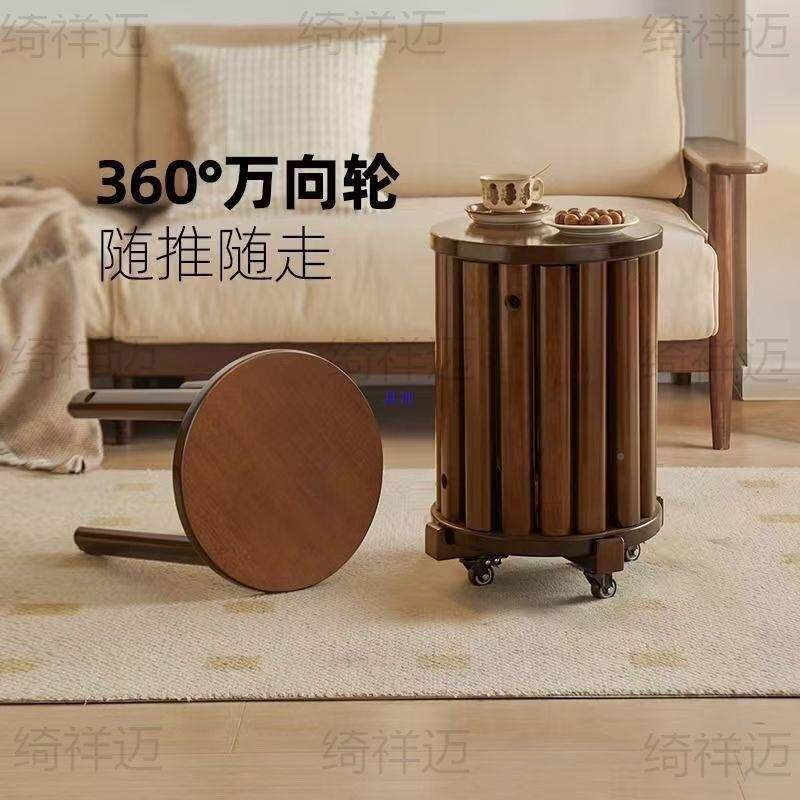 橡实木多功能叠叠乐圆凳可叠无品牌/放新中合木式客厅卧室餐胶凳组免安装