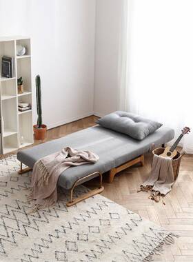贝兮折两叠B155-2沙发床用书房多功能沙发小单户型客厅木实简易人