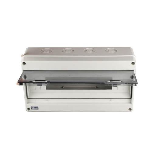 QYE-HT-18户外HT1回箱路配电家用塑料明装线箱透明翻盖布空气开关