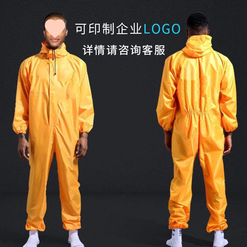 防尘护服服防雨女工作带服保男帽雨衣全身防水连体劳防服HKH打磨