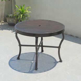 室外庭院圆桌家用椅H 050休餐桌子铸铝桌子椅子合户外铸铝餐闲桌组椅