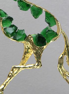 现代奢创视镂空骏马摆轻件办公KF-M516A室客厅玄关电柜意酒柜书柜