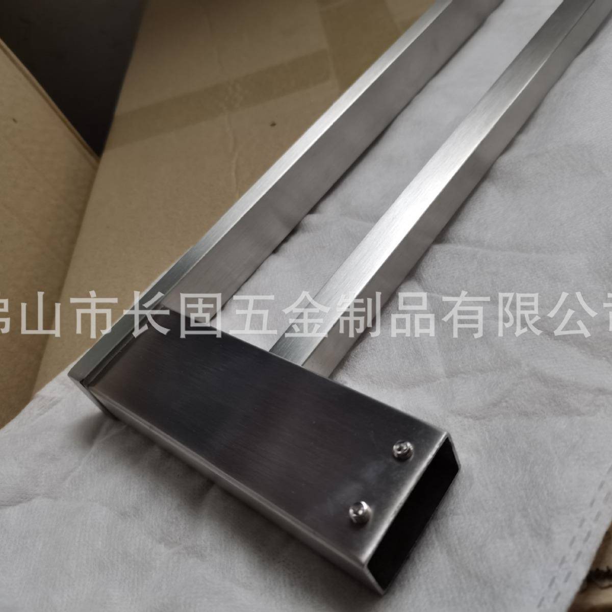 方双杆浴室座双层毛巾置物杠架不锈钢S酒店挂杆双长固T245-V0903