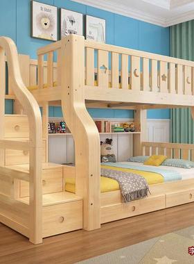 实木儿童床下床成上高低51726床人两铺层子母床二上下双层