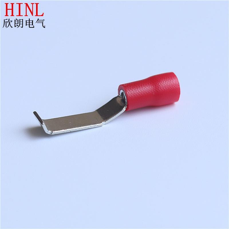 LBV端凹片形预绝缘端端头片角型紫铜接LBV1.25-线子1.25-3/4.6冷