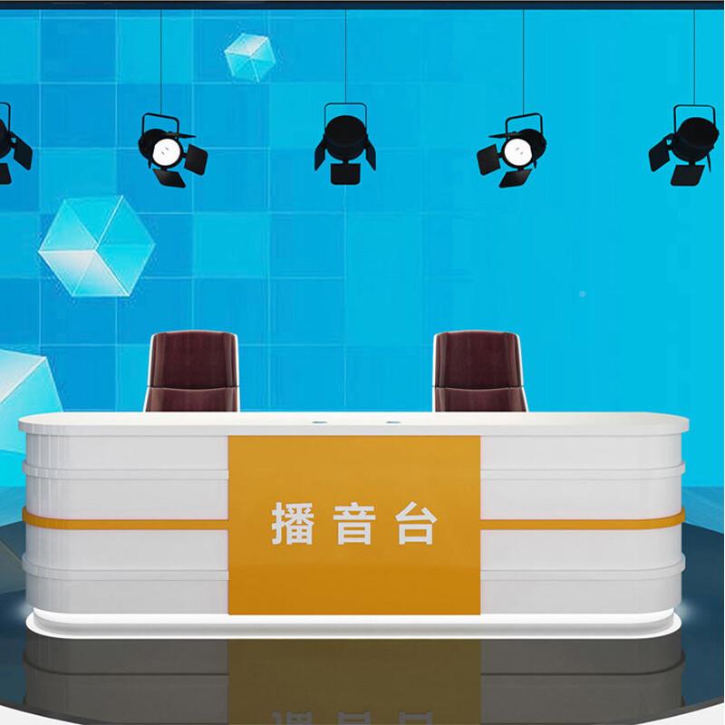 新播报台主播持人主播台音台学校儿童主持演讲直台访闻谈12031桌