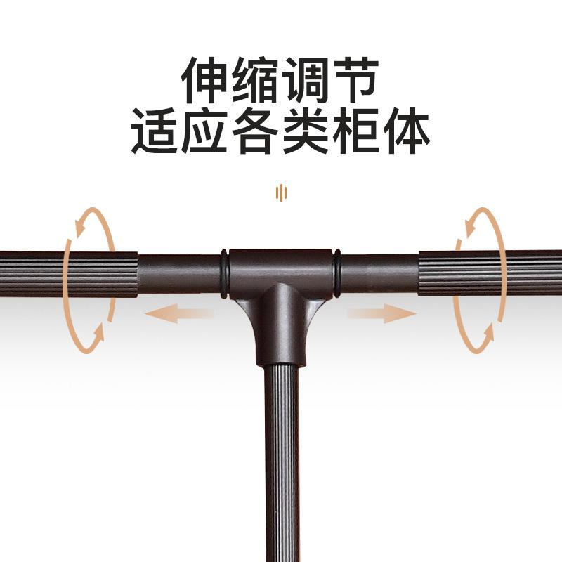 升降伸缩衣配柜衣杆拉下式衣杆衣橱挂衣架拉挂杆高拉伸衣柜柜五金