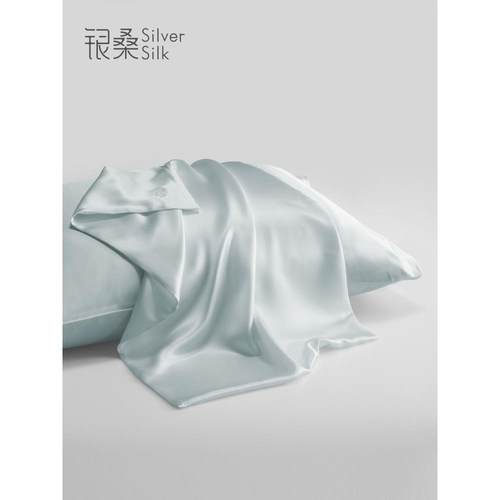 套XEI3桑丝22姆双面真丝绸枕巾枕头F75SHM65套男单米个单人枕一蚕