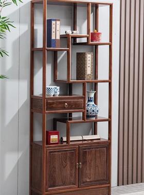 实木小古架中新式现博代简约示置物61606架玄关柜多宝阁展架组合