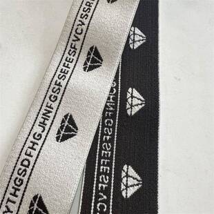 厂家现货4公分尼龙高头弹力橡电脑提花松紧带裤裙腰筋仿服装622辅