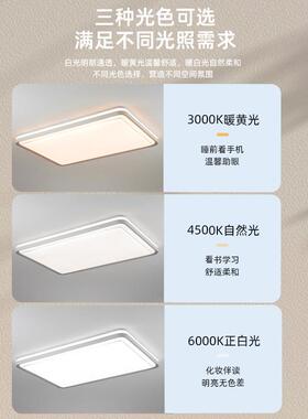 现客厅灯主卧室餐d厅吊40020灯具代l简约农村自建房e吸顶灯智能调