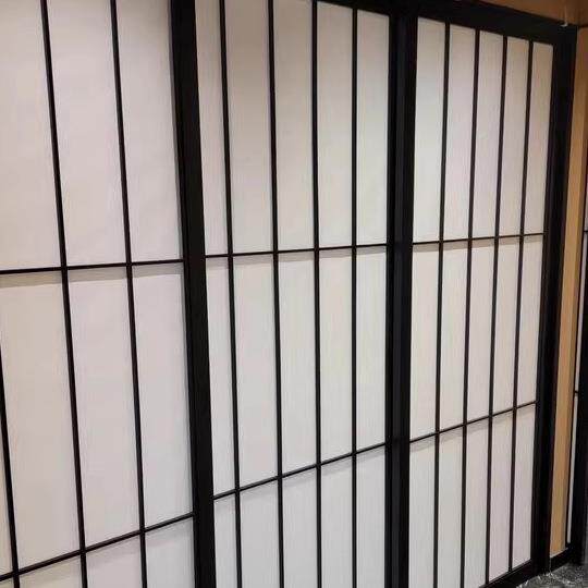 日格子门实推拉门栅茶室雪式见木窗985障子门格门日料屏风隔断门