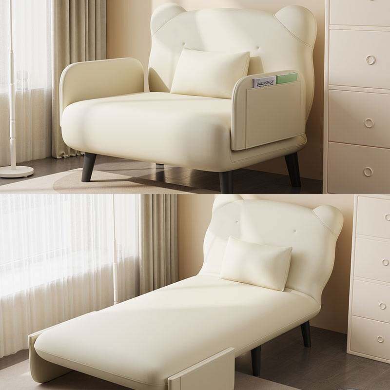 单人沙发床折叠沙发两用简易小户型客厅懒人可躺可睡出租房猫抓布