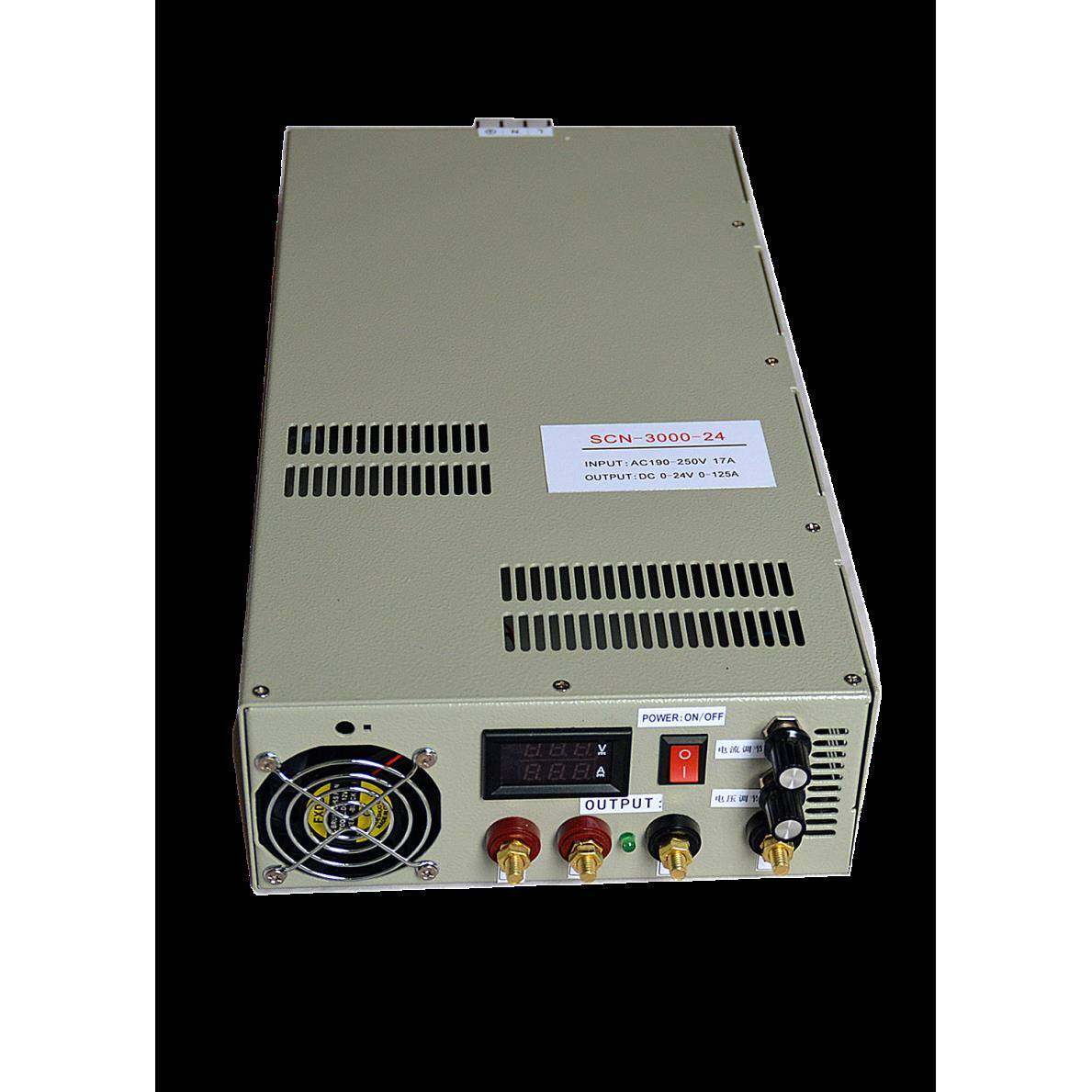 SCN-3000-24AC220V转DC24V125A3000W电压可调节恒流恒压开关电源