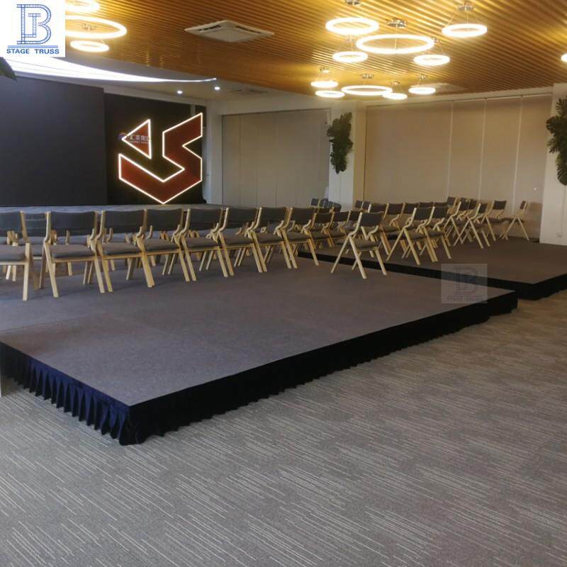 室内外简易快装舞台庆典走秀T台演出演唱会拼装便捷四柱阶段台阶