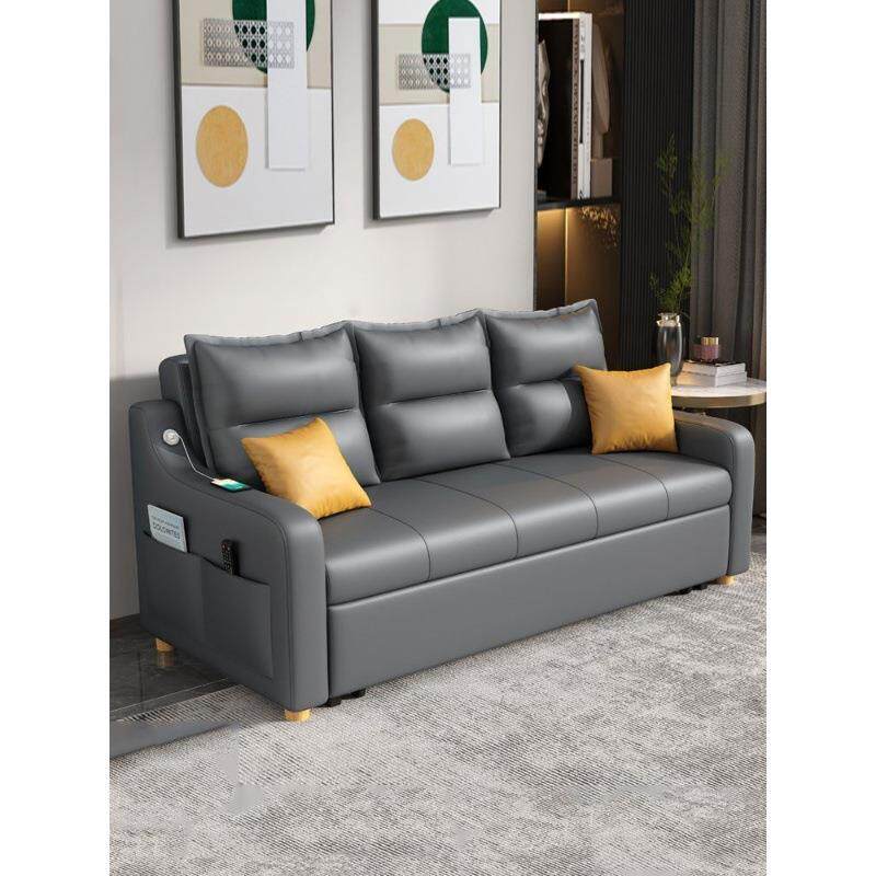 科技布沙发床两用可折叠多功能收纳简约经济型伸缩小户型客厅沙发