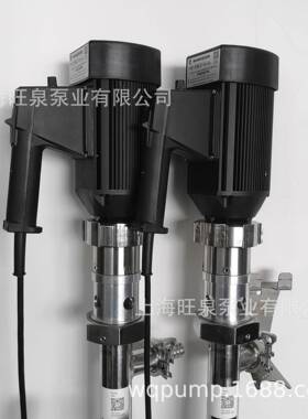 上海旺泉HD-ENC2-V+SS316L-1000HV500-BN立式螺杆泵、油桶抽胶泵