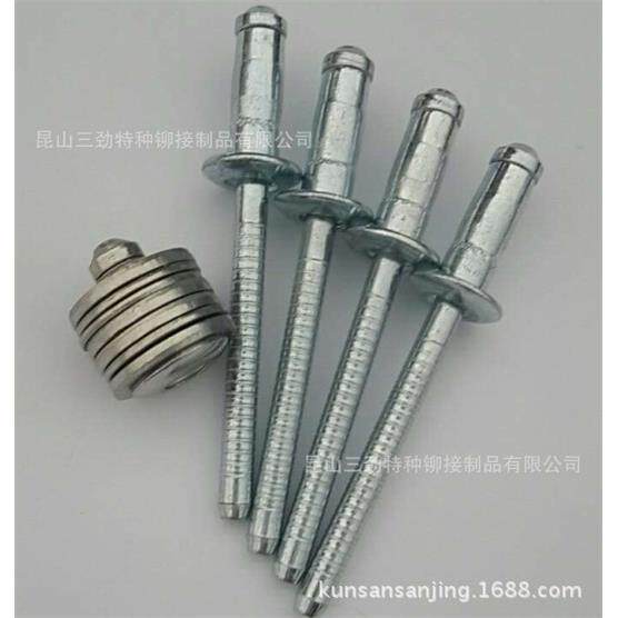 单鼓铁抽芯铆钉全铁单鼓铆钉拉钉圆头单股全铁鼓型全铁抽芯铆钉