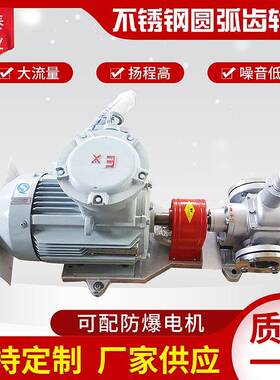 大流量YCB40电动圆弧齿轮泵汽油柴油泵不锈钢转子泵