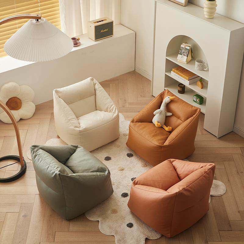 L7儿童懒人沙发座椅单人男女孩皮榻榻米小地垫幼儿园阅读区宝宝凳