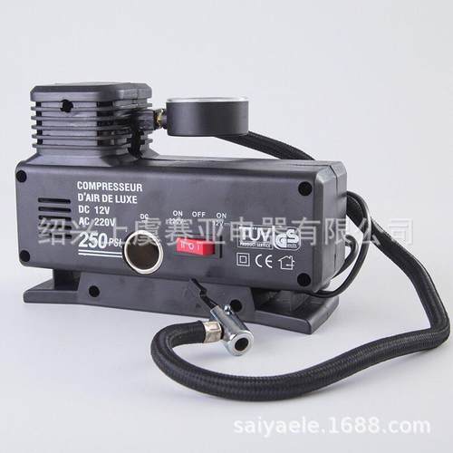 家用汽车直流DC12V交流AC220V2用打气泵充气泵